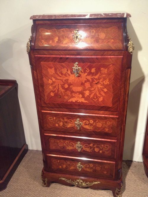 Napoleon III Rosewood & Kingwood Secretaire
