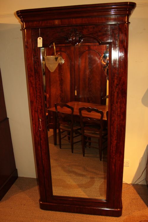 Victorian Mahogany Single Wardrobe