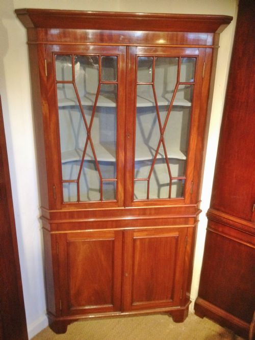 Mahogany Corner Cabinet