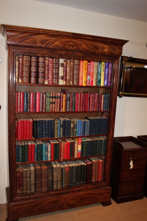 Large Mahogany Open Bookcase