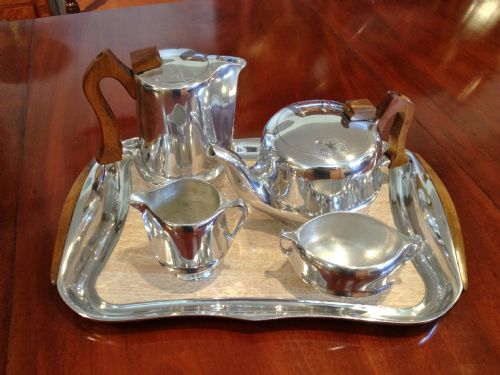 Picquot Ware Tea and Coffee Service