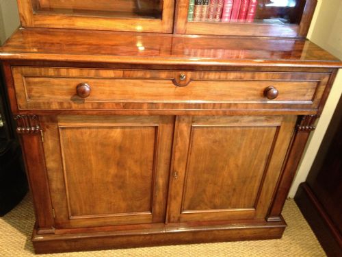 fig 1. MAHOGANY BOOKCASE