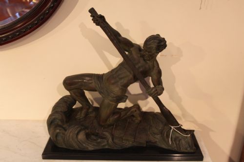 Art Deco Spelter Figure by "Ouline "