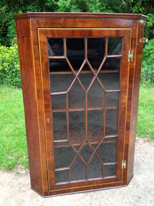 Mahogany Corner Cabinet