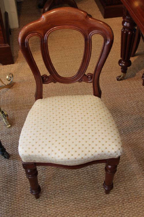 Set 6 Victorian Mahogany Dining Chairs