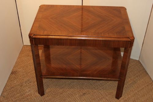Art Deco Walnut Coffee Table / Side Table