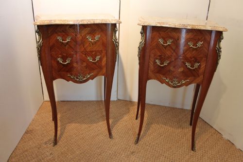 Pair of French Bedside Cabinets