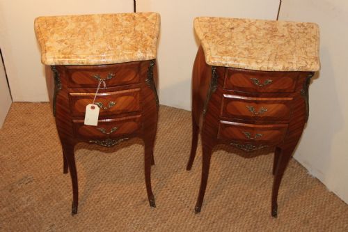 Pair of French Bedside Cabinets