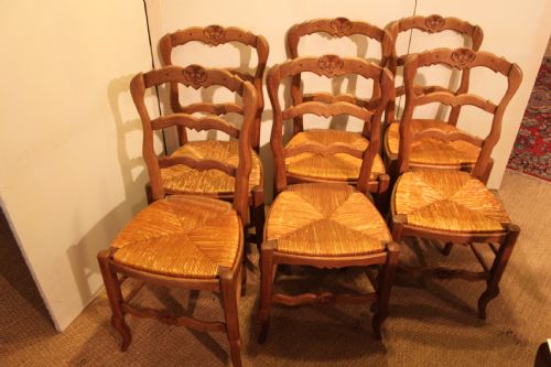 Set 6 Oak Chairs