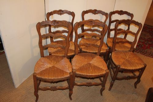 Set of 6 Beech Framed Chairs