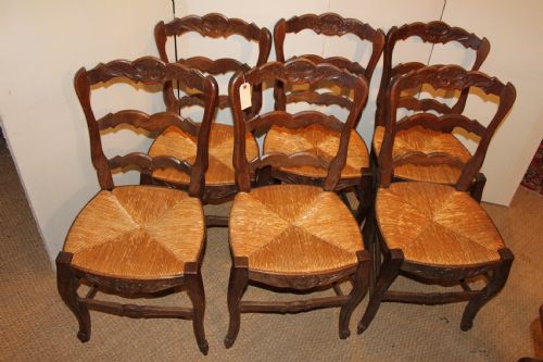 Set 6 Oak Chairs