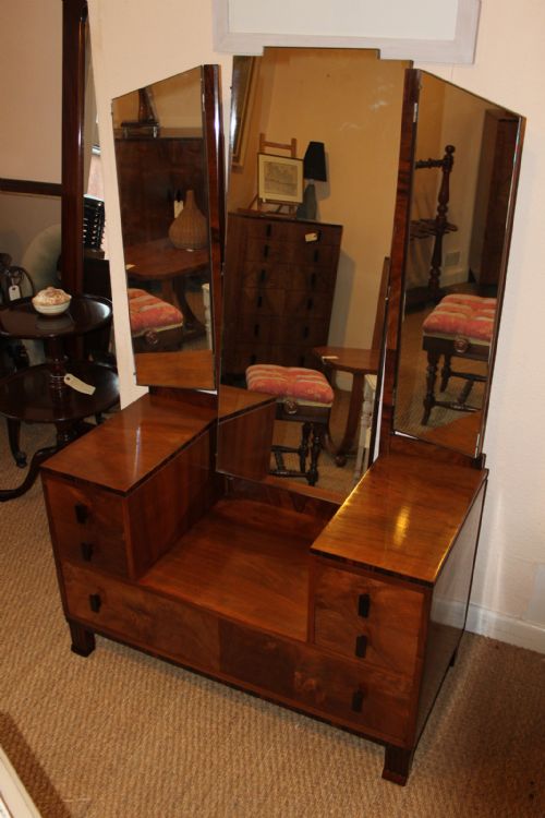 Art Deco Walnut Dressing Table