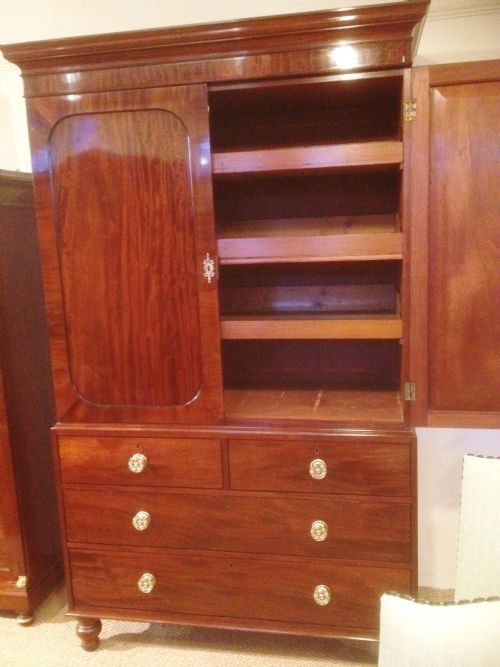 fig 1. MAHOGANY LINEN PRESS