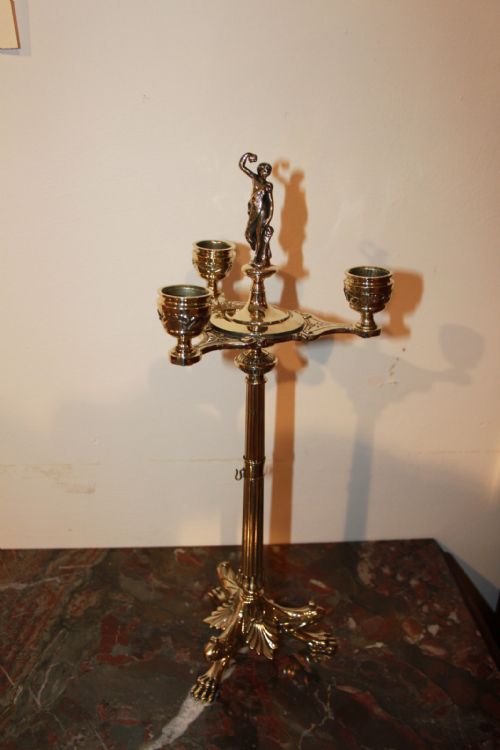 Napoleon III Brass Candlestick