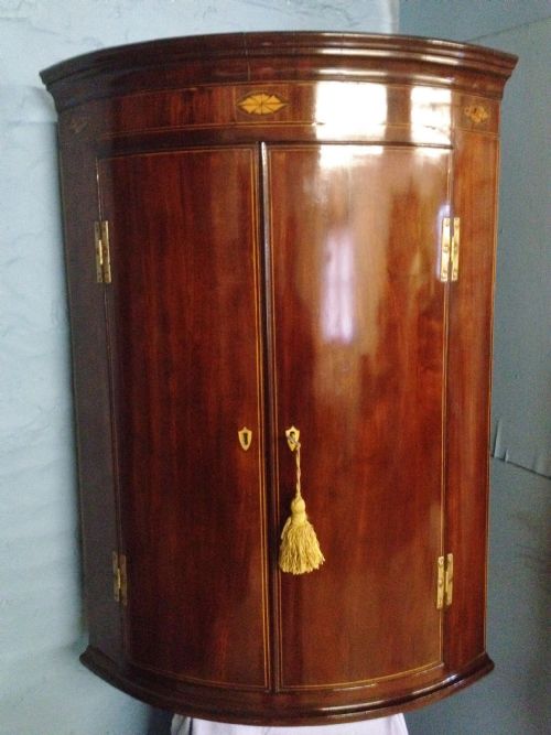 Mahogany Corner Cabinet