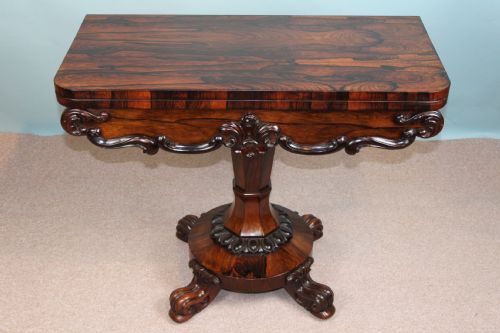 Rosewood Card Table