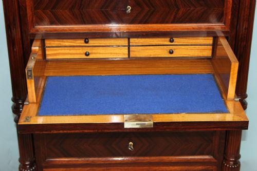 fig 1. Tall rosewood chest of drawers