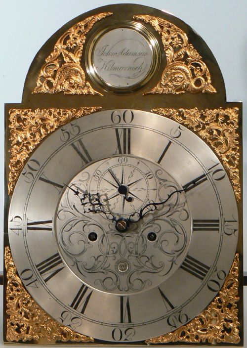 fig 1. Scottish grandfather (longcase) clock by John Adamson of Kilmarnock