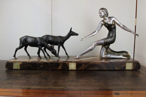 Art Deco Spelter Group by Uriano