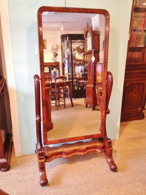 Mahogany Cheval Mirror