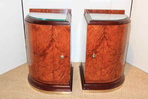 Pair of Art Deco Bedside Cabinets