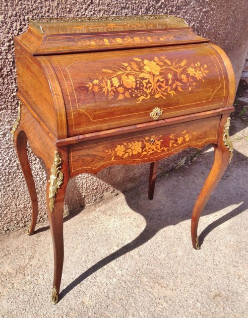 fig 1. ANTIQUE INLAID DESK