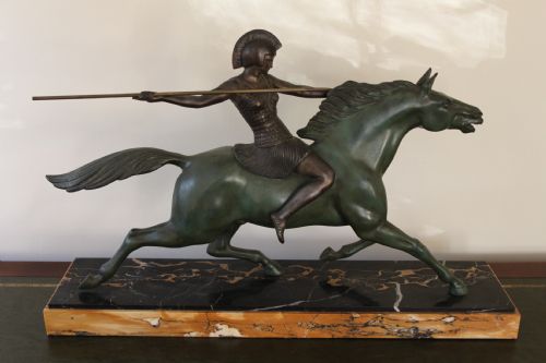 Art Deco Spelter Sculpture by Mole