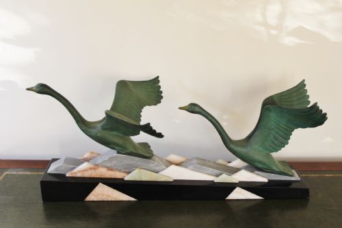 Art Deco Spelter Sculpture by Lemoine