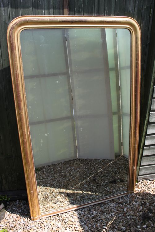 Large Antique Gilt Mirror