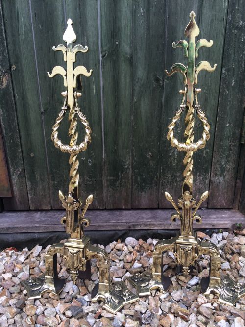 Brass Firedogs