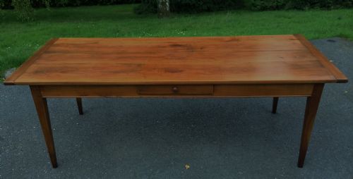 Cherry Wood Farm Table / Kitchen Table / Dining Table
