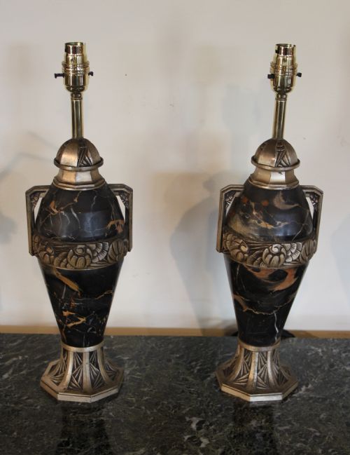 Art Deco Pair of Table Lamps