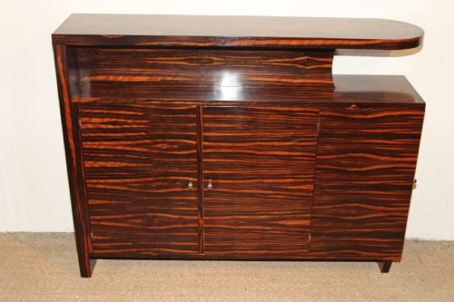 Art Deco Macassar Ebony Side Cabinet