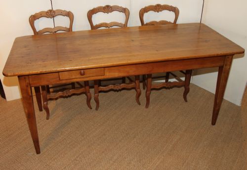 Cherry Wood Farm Table / Kitchen Table