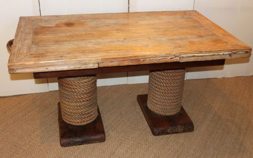 Draw Leaf Table with a Nautical Style