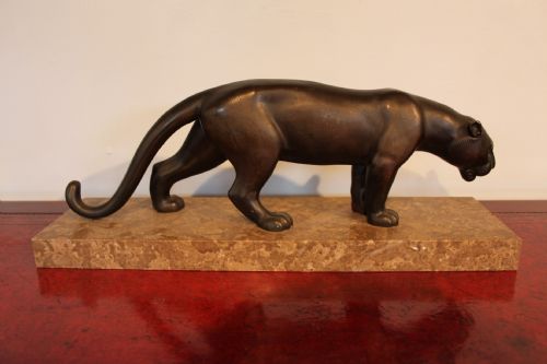 Art Deco Spelter Panther