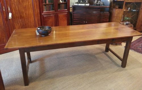 French Cherry and Oak Farmhouse Table