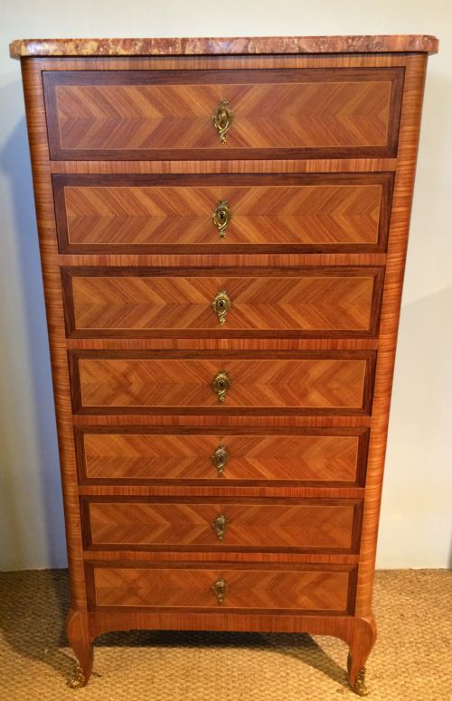 Tall Narrow Chest of Drawers , Semainier
