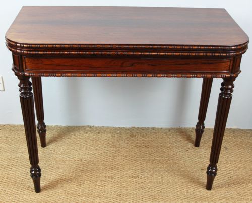 George IV Rosewood Card Table