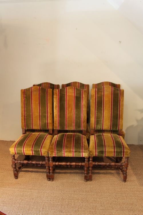 Set 6 Oak Dining Chairs