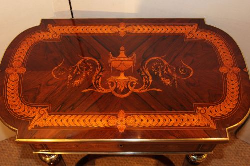 Napoleon III Inlaid Ladies Dressing Table / Work Table