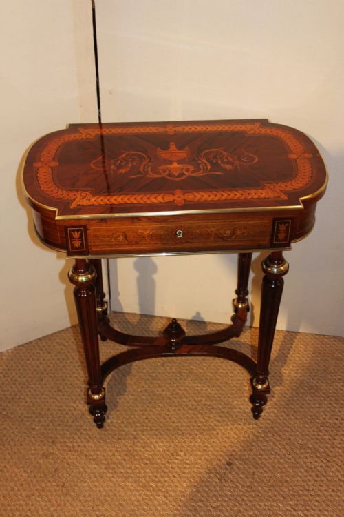 fig 1. Napoleon III inlaid ladies dressing table / work table