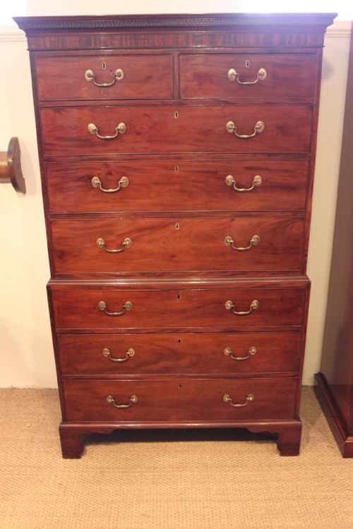 Georgian Mahogany Chest on Chest / Tall Boy