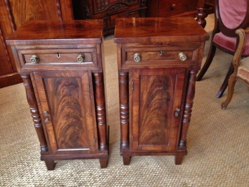 Mahogany Bedside Cabinets