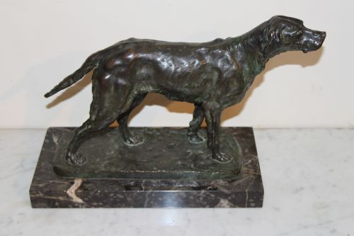 Bronze Dog by Pierre De Lambertey