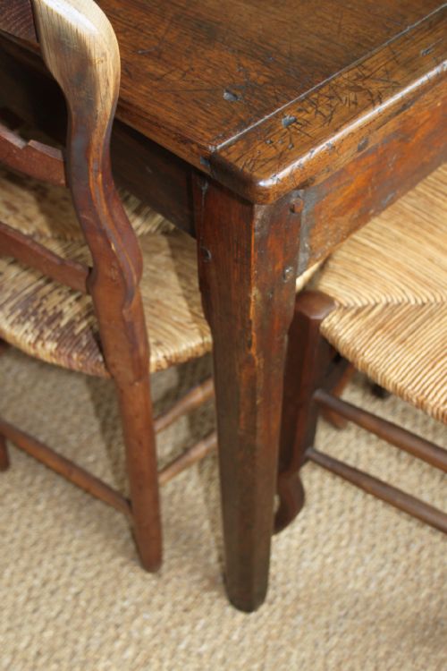 fig 1. Oak Farmhouse table / kitchen table / dining table