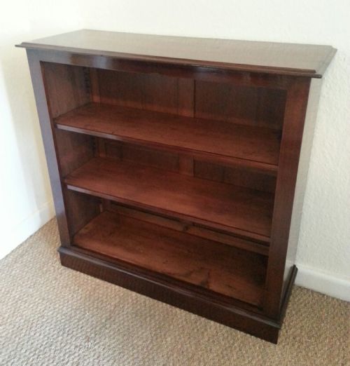 Mahogany Open Bookcase