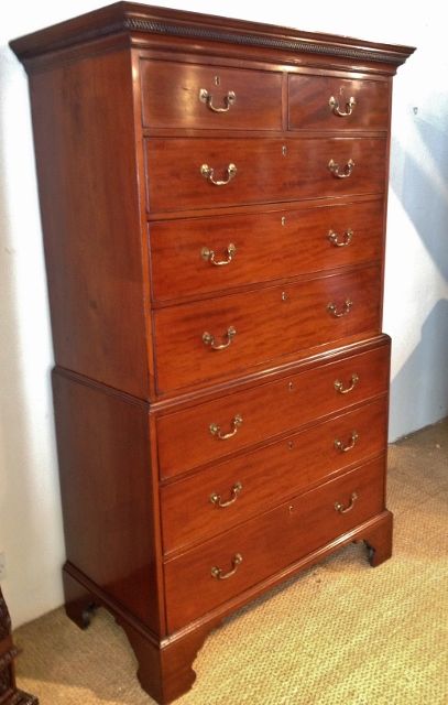Georgian Mahogany Chest on Chest / Tallboy