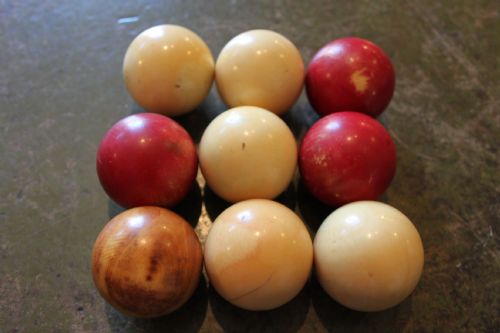 Antique Ivory Snooker Balls