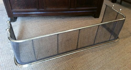 Victorian Brass Fire Fender